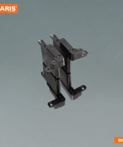 Bản lề khung nhôm/gỗ âm Hamburg GH31, thép mạ NICKEL, giảm chấn