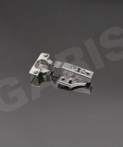 Bản lề Hamburg GH22, thép mạ NICKEL, giảm chấn, tháo lắp nhanh, đầu bo tròn