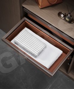 NGĂN ĐỂ ĐỒ GẬP BỌC DA GW02R