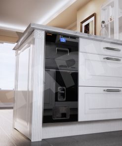 Thùng gạo điện tử mặt kính, 01 khoang, nút nhấn xuống MR06.30BE/MR06.30ME