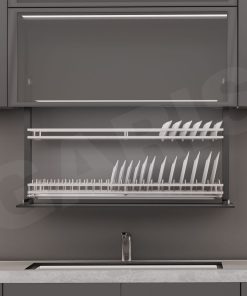 Giá bát đĩa nâng hạ điện GL06X giọng nói/cảm ứng